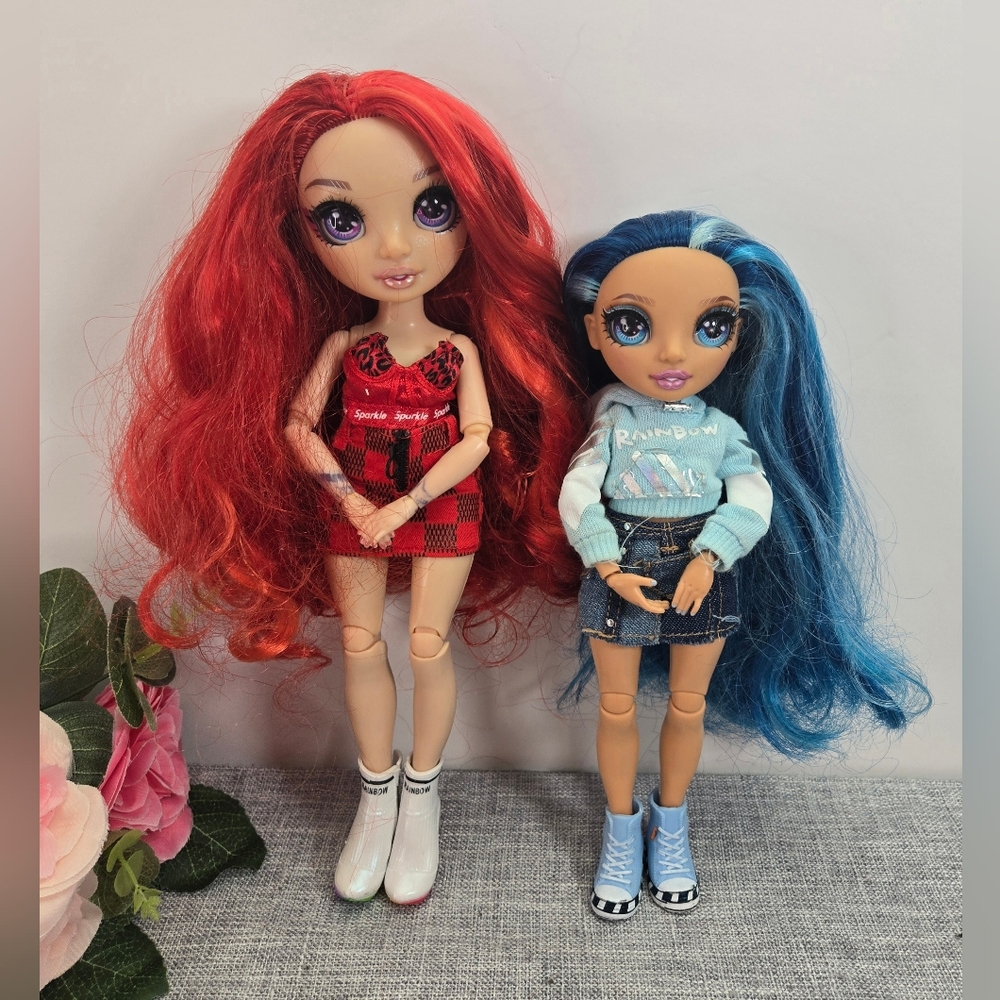 Set Of 2 Rainbow Fashion Dolls, High Skyler Bradshaw & High Ruby Anderson